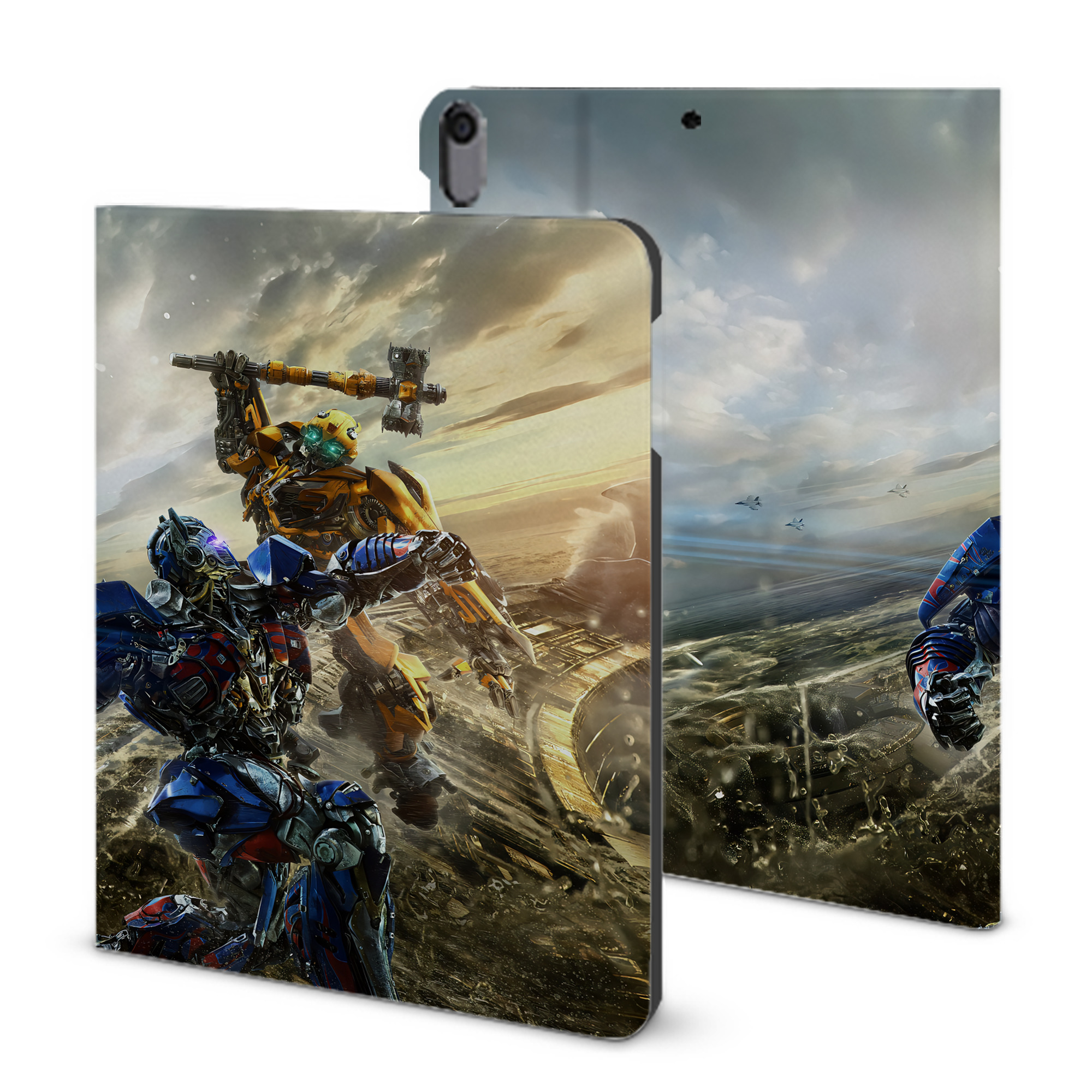 （画像用） Transformers トランスフォーマー IPad ケース ブック型 PUレザー TPU 耐衝撃 軽量 薄型 ペン収納なし 全面保護 IPad 各モデル対応